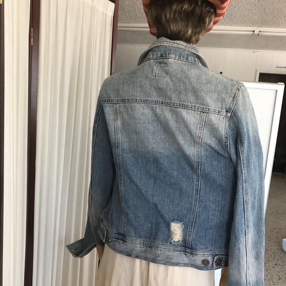 VTG Free Style Revolution Denim Distr jacket Sz L - Picture 7 of 7